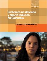 Embarazo no deseado y aborto inducido en Colombia: causas y consecuencias